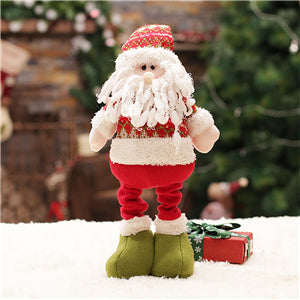 Retractable Christmas Decoration Santa Claus/Snowman Standing Dolls