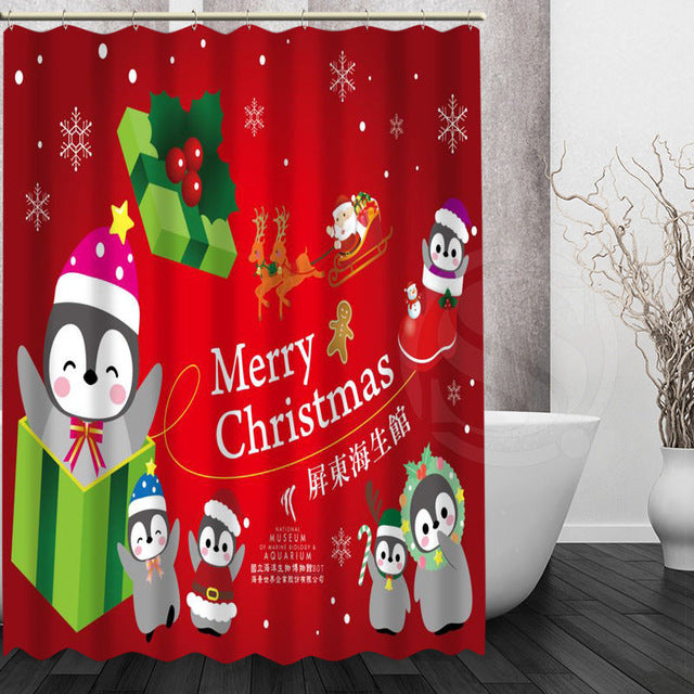 Variety Christmas Style Shower Curtains