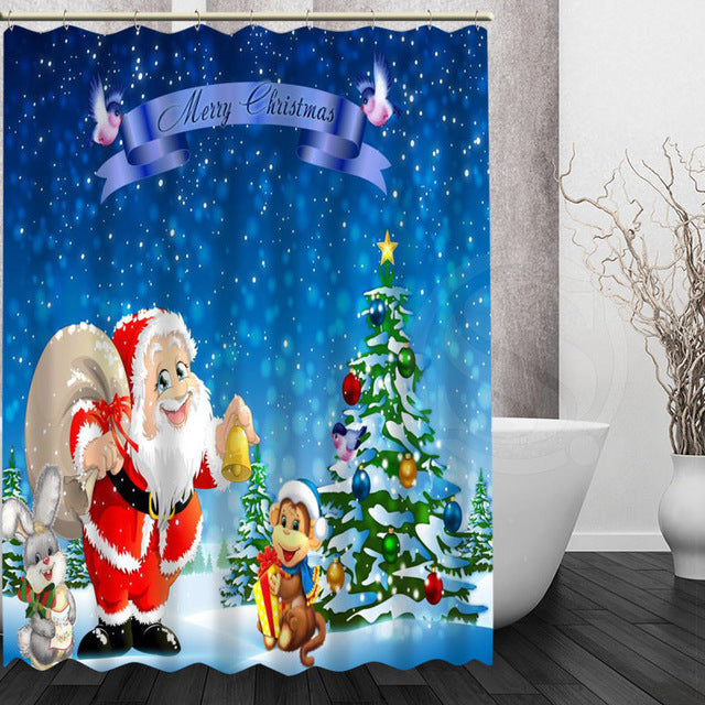 Variety Christmas Style Shower Curtains