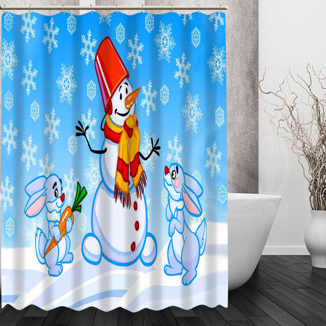Variety Christmas Style Shower Curtains