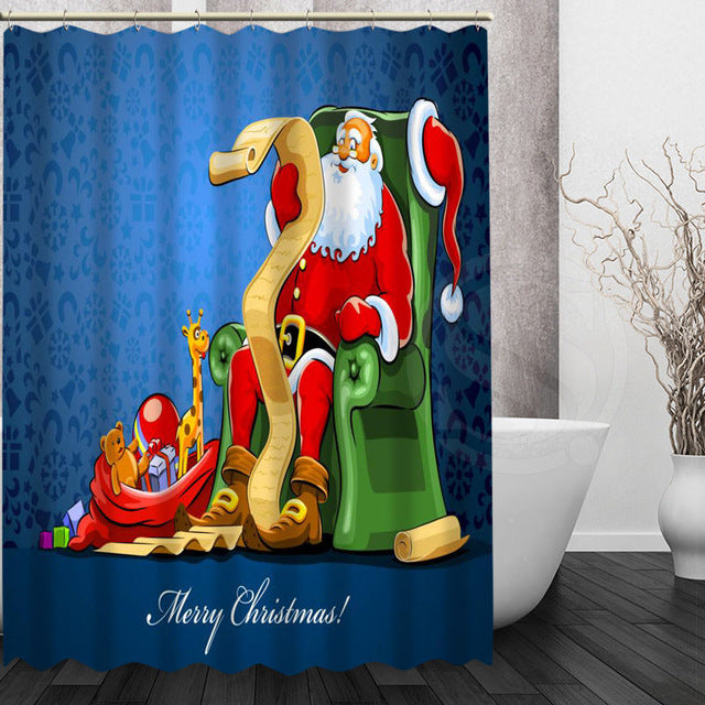 Variety Christmas Style Shower Curtains