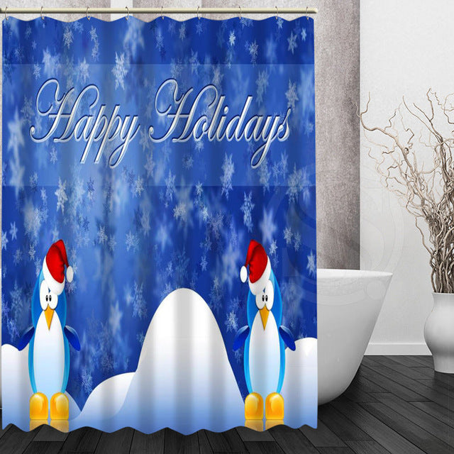 Variety Christmas Style Shower Curtains