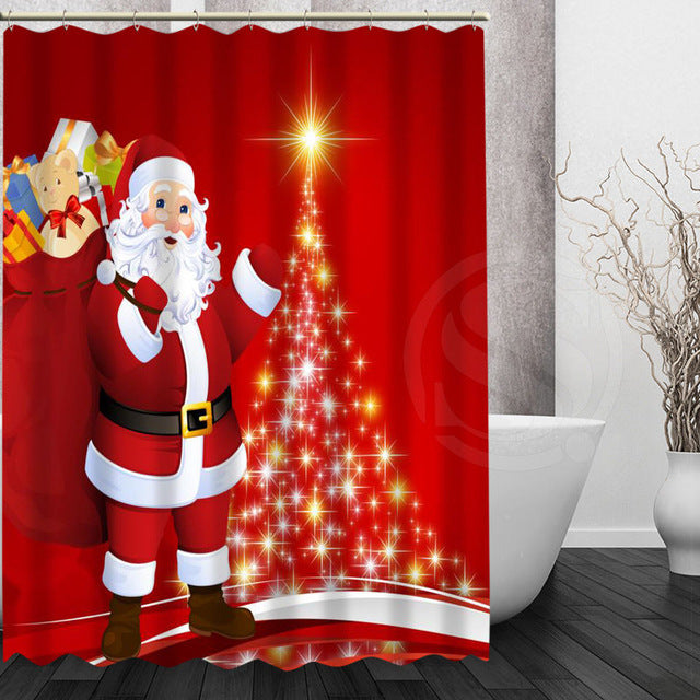 Variety Christmas Style Shower Curtains