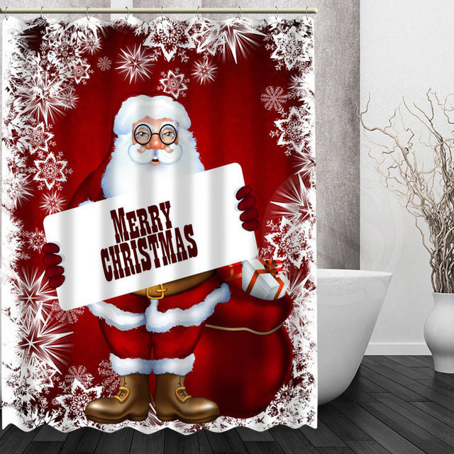 Variety Christmas Style Shower Curtains