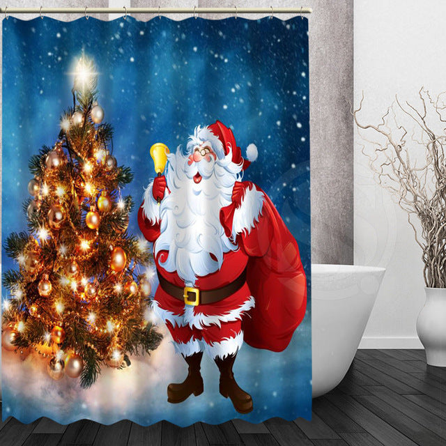 Variety Christmas Style Shower Curtains