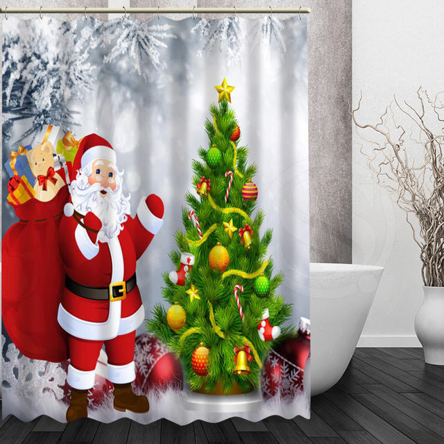 Variety Christmas Style Shower Curtains