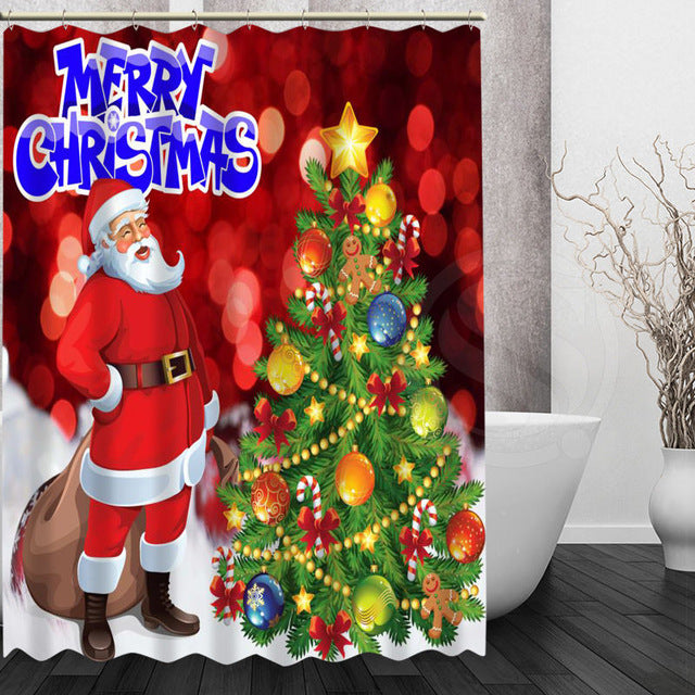 Variety Christmas Style Shower Curtains