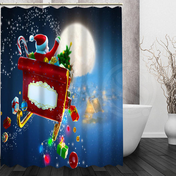 Variety Christmas Style Shower Curtains