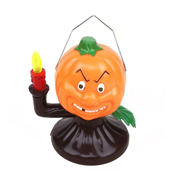 Halloween Pumpkin Skull Witch Lantern With Scary Sounds