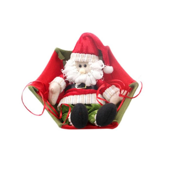 Christmas Santa Snowman Hanging Parachute Decoration