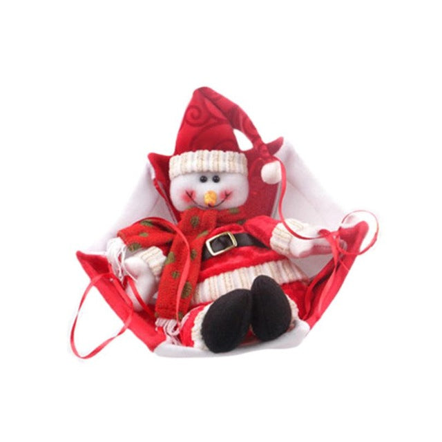 Christmas Santa Snowman Hanging Parachute Decoration