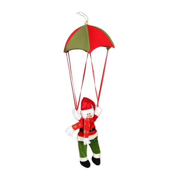 Christmas Santa Snowman Hanging Parachute Decoration