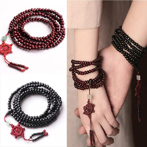 New Tibetan Sandalwood Prayer Beads Buddhist Meditation Bracelet Necklace