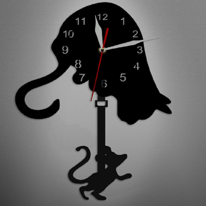 Cat And Mouse Pendulum Clock