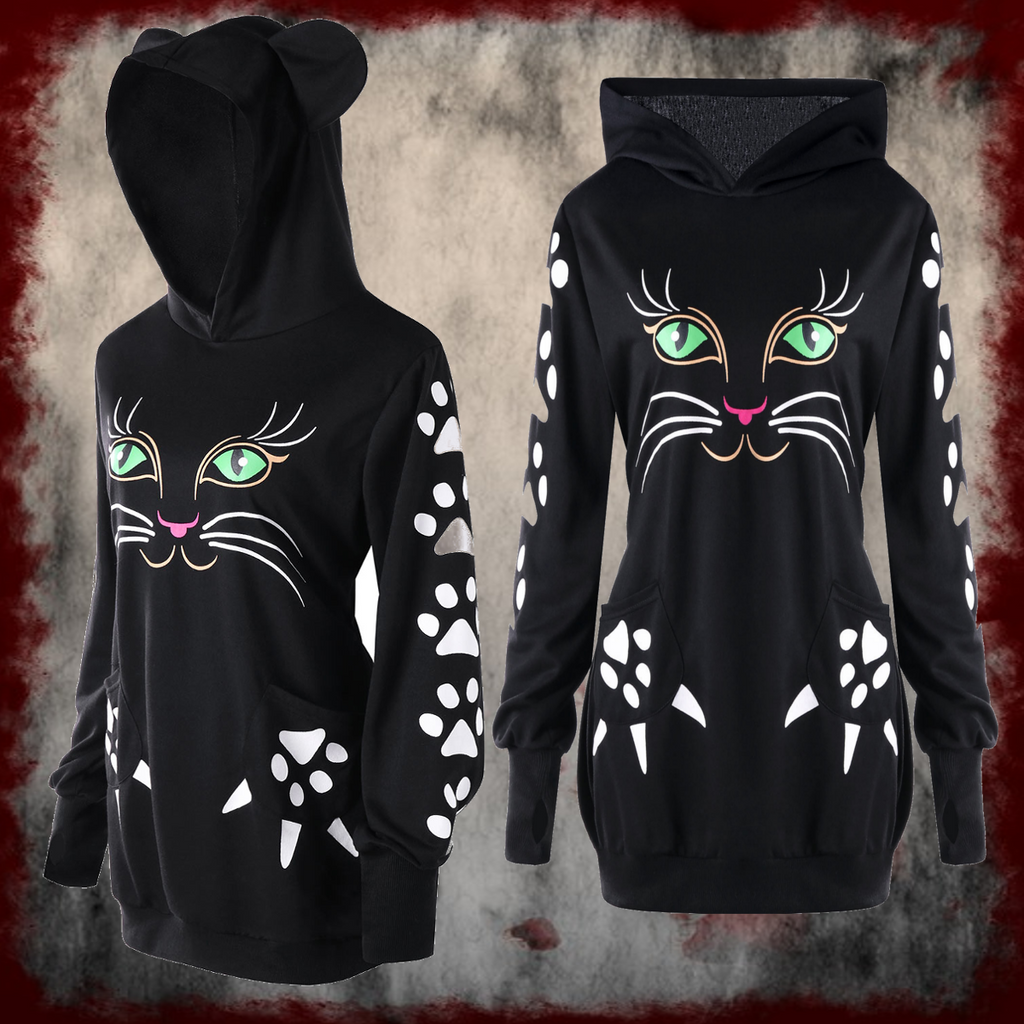 VESTLINDA Cat Eared Hoodie