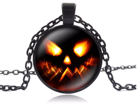 Halloween Smile 25mm Pendant Necklace