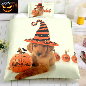 Halloween Puppy Duvet Bedding Set