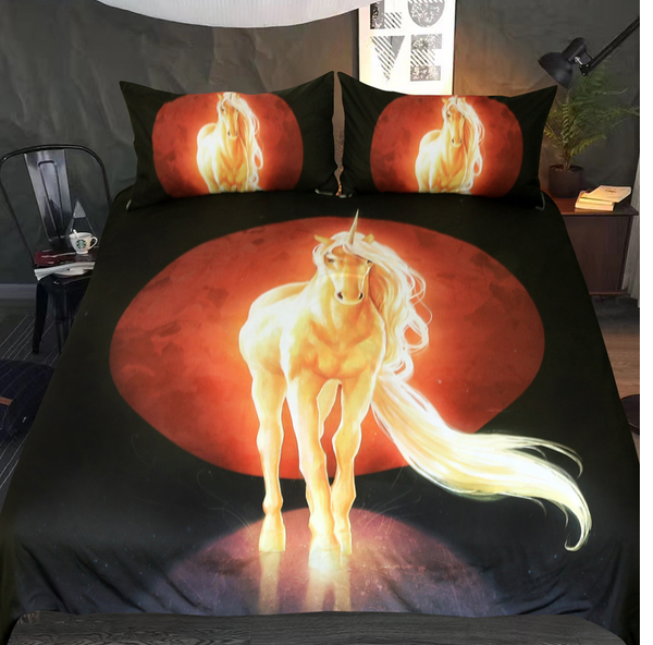 Last Unicorn by JoJoes Art Bedding Set  3pc Duvet Bedding Set