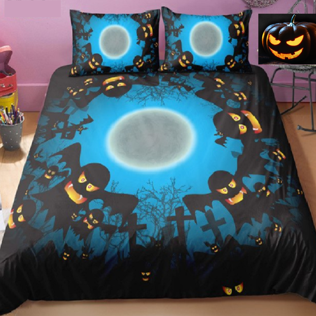 Halloween Ghosts Duvet Bedding Set