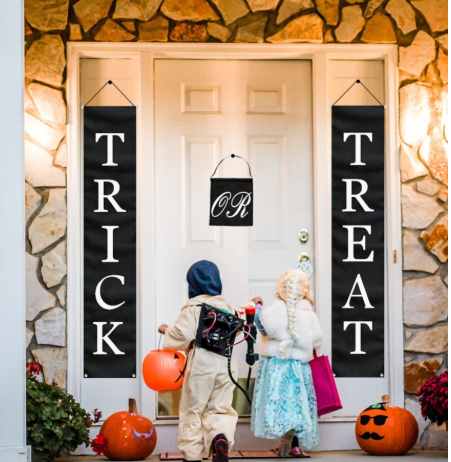 Trick Or Treat Banner Sign