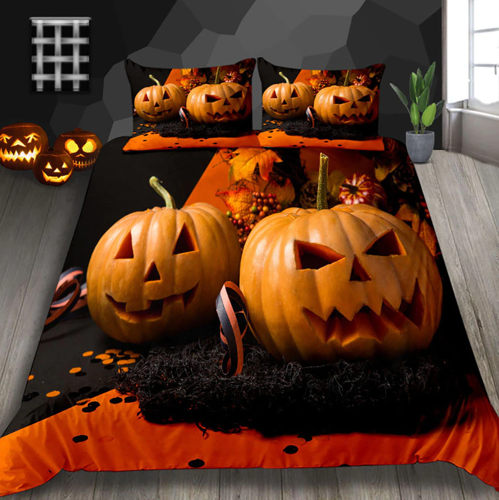 The Pumpkins Halloween Bedding Set