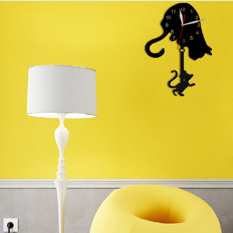 Cat And Mouse Pendulum Clock