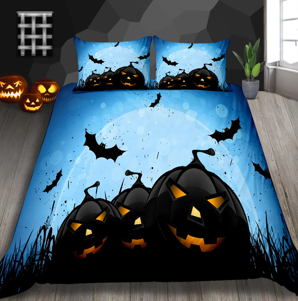 Pumpkin Moon Halloween Bedding Set