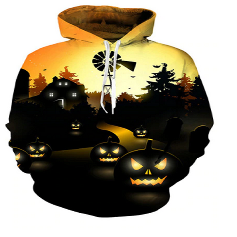 The Midnight Pumpkin 3D Hooded Sweatshirt