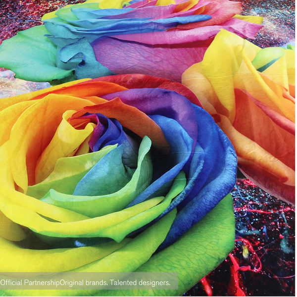Colorful Roses 3D Duvet Cover 3pc Bedding Set