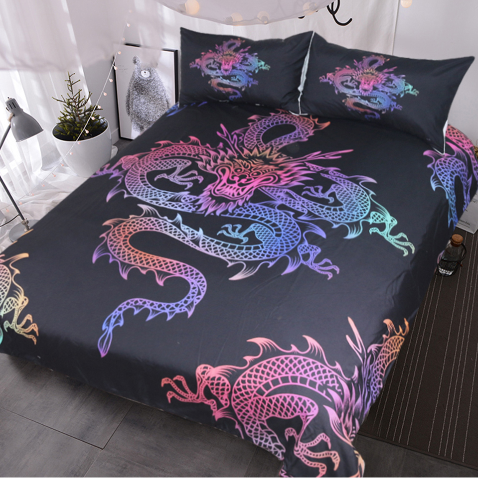 The Colorful Dragon Bedding Set