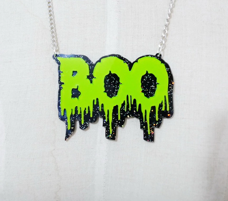 The Boo Acrylic Necklace
